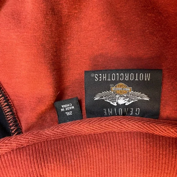 Harley-Davidson Black and Orange Jacket - Picture 10 of 13